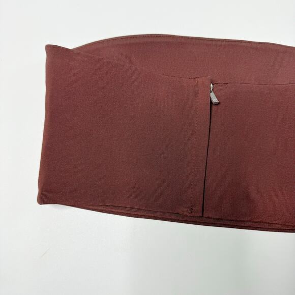 Esse Studios Strapless Crop Top Tube in Brown Size US 4 - Picture 6 of 9